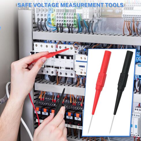 30 قطعة من دبوس المسبار الخلفي للاختبار، دبوس ثقب العزل، إبرة اختبار متعددة المقاييس لقابس مقبس الموز، جهاز اختبار السيارة (متعدد الألوان) in Kuwait