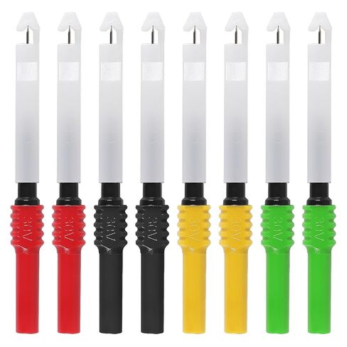 8pcs Wire Piercing Probe Kit, 0.7mm Piercing Clip Test Probe Pins, Non-Destructive Insulation Wire Piercing Needle for Banana Socket Plug Car Tester in Saudi Arabia