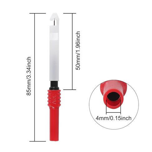 8pcs Wire Piercing Probe Kit, 0.7mm Piercing Clip Test Probe Pins, Non-Destructive Insulation Wire Piercing Needle for Banana Socket Plug Car Tester in Saudi Arabia