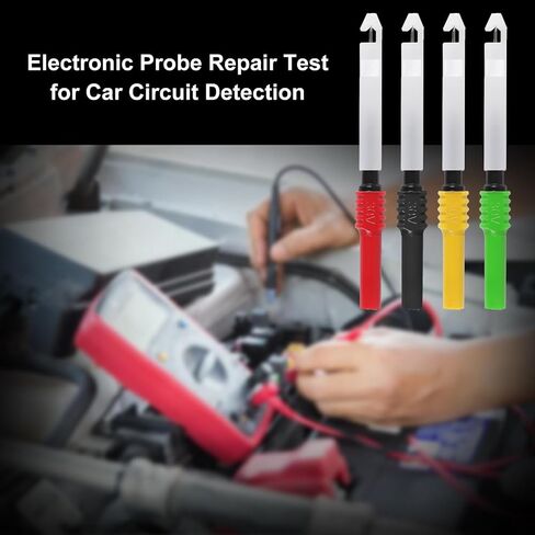 8pcs Wire Piercing Probe Kit, 0.7mm Piercing Clip Test Probe Pins, Non-Destructive Insulation Wire Piercing Needle for Banana Socket Plug Car Tester in Saudi Arabia