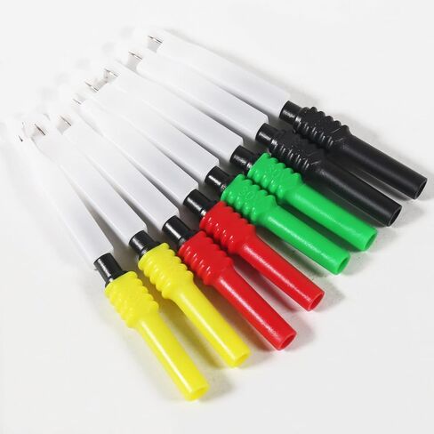 8pcs Wire Piercing Probe Kit, 0.7mm Piercing Clip Test Probe Pins, Non-Destructive Insulation Wire Piercing Needle for Banana Socket Plug Car Tester in Saudi Arabia
