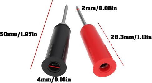 The Lord of the Tools 10Pcs 2mm Pin Tip Plug to 4mm Banana Female Jack Adapter for Multimeter Probe in Saudi Arabia