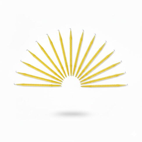 15 Pcs Probe Spudger Tool Nylon with L-Shaped Hook and Flat Head, Pick Tool for Telecom & Data Communication Installations, Alarm System Installers(Yellow) in Kuwait