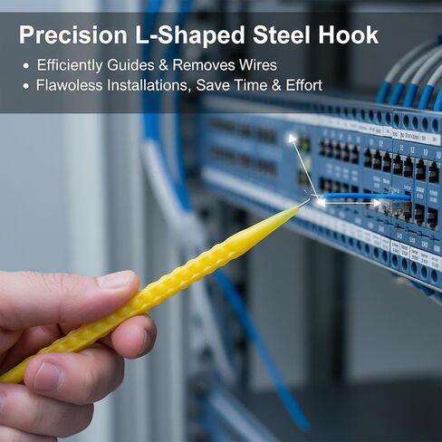 15 Pcs Probe Spudger Tool Nylon with L-Shaped Hook and Flat Head, Pick Tool for Telecom & Data Communication Installations, Alarm System Installers(Yellow) in Kuwait