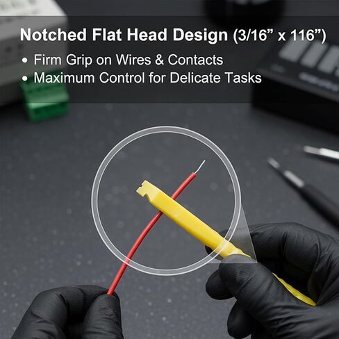 15 Pcs Probe Spudger Tool Nylon with L-Shaped Hook and Flat Head, Pick Tool for Telecom & Data Communication Installations, Alarm System Installers(Yellow) in Kuwait