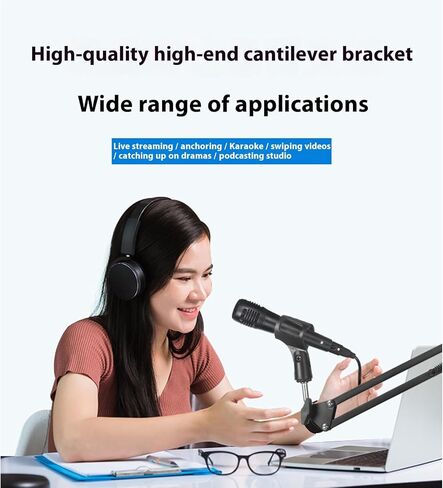 حامل ميكروفون بذراع ذراع لميكروفون Blue Yeti HyperX QuadCast SoloCast Snowball Fifine Shure SM7B Audio-Technica in Kuwait