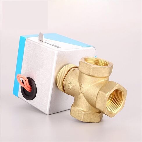 3/4" 1" Three-Way Brass Electric Globe Valve Female Thread Two-Wire System(1") in Kuwait