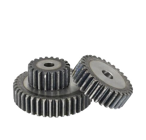 ترس ترس محرك فولاذي شديد التحمل 1.5M33T/34T/35T/36T/37T/38T/39T/40T/41T/42T SC45# ترس أسطواني من الفولاذ الكربوني تبريد عالي التردد للأسنان (1.5M36T - تتحمل 10 مم) in Kuwait