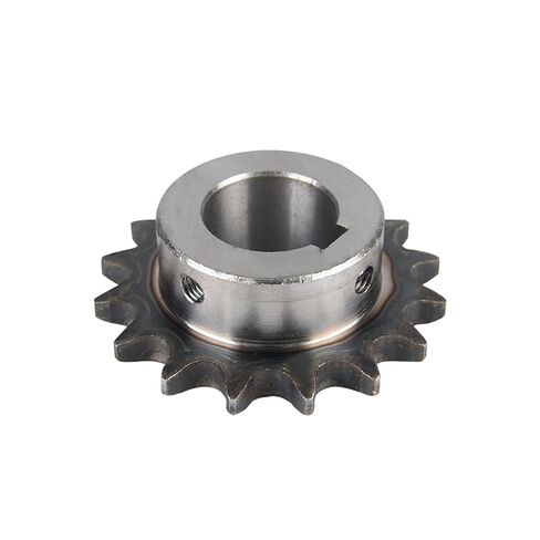 الصلب الثقيلة المحرك ترس ترس 06B صف واحد محرك عجلة ضرس سلسلة والعتاد تتحمل 18 مم ثقب داخلي 6 مم Keyway 13 14 15 16 17 18 19 20 أسنان (16 أسنان) in Kuwait