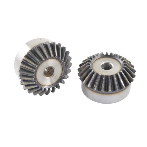 Steel Heavy Duty Motor Pinion Gear 2pcs 2M 25T Bore 10-25mm Bevel Gear Hard Tooth(12mm keaway 4mm) in Saudi Arabia