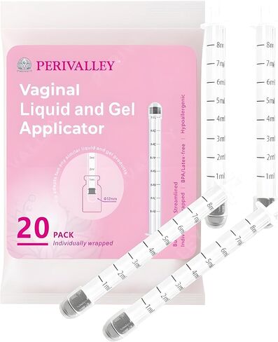 Disposable Plastic Vaginal Applicator with Threaded End and Comfort Tip，Fits Personal Lube and Cream Products， Dual Dosage Markings 20pack in Saudi Arabia