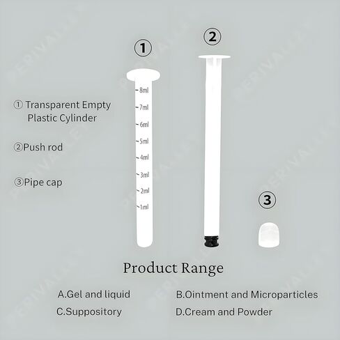 Disposable Plastic Vaginal Applicator with Threaded End and Comfort Tip，Fits Personal Lube and Cream Products， Dual Dosage Markings 20pack in Saudi Arabia