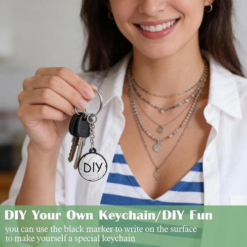 Molain 20 Pcs Volleyball Keychain Bulk, Rubber Sports Keychain for Team Party Favors DIY Volleyball Gifts for Players Sport Lovers in Saudi Arabia