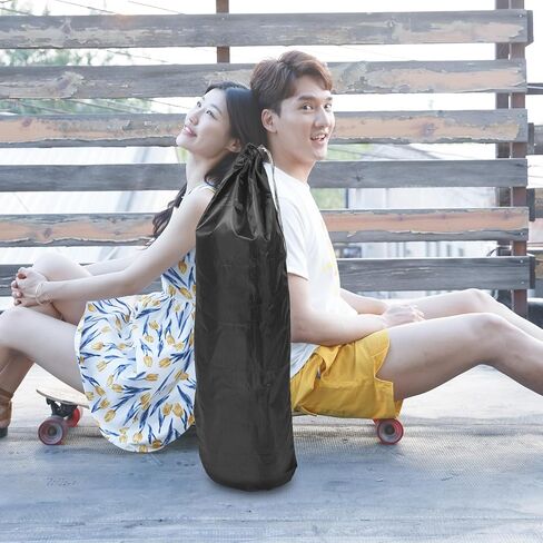 2pcs Skateboard Backpack Sling Bag Drawstring Lightweight Longboard Carry Pouch Sports Accessory Shoulder Strap for Skate Travel Random Style in Saudi Arabia