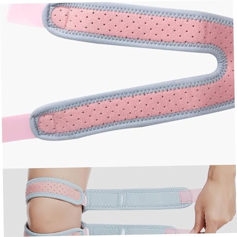 ibasenice 1Pc Breathable Sports Knee Pad for Men Women Patellar Retinaculum Protector Lightweight Comfortable Running Knee Support for Outdoor Sports Pink in Saudi Arabia