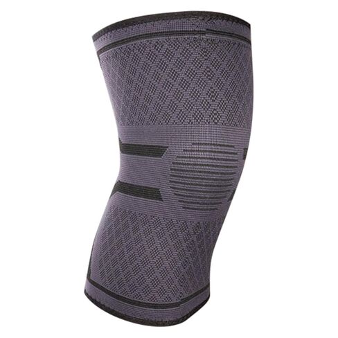 Holibanna Silicone Knitted Kneepad for Sports Elastic Knee Support Brace Protective Gear for Running Cycling Basketball Grey Xxl in Kuwait