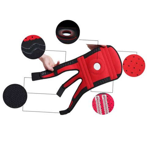 PartyKindom Sports Knee Pads Non-Slip Support Brace for Mountaineering Large Size 23 * 57.5CM Breathable Protector for 75KG Users Suitable for Outdoor Activities in Saudi Arabia