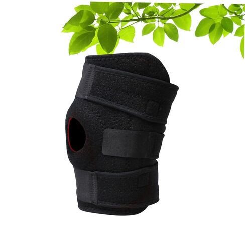 PartyKindom Sports Knee Pads Non-Slip Support Brace for Mountaineering Large Size 23 * 57.5CM Breathable Protector for 75KG Users Suitable for Outdoor Activities in Saudi Arabia