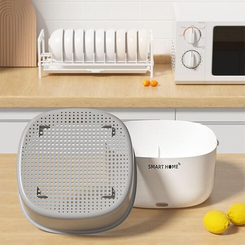 Fruit And Vegetable Ultrasonic Cleaning Basket Large Capacity Drain Washing Machine Electric Kitchen Ingredient Purifier Electric Fruits- And Vegetable Purifier Washing Machine in Saudi Arabia