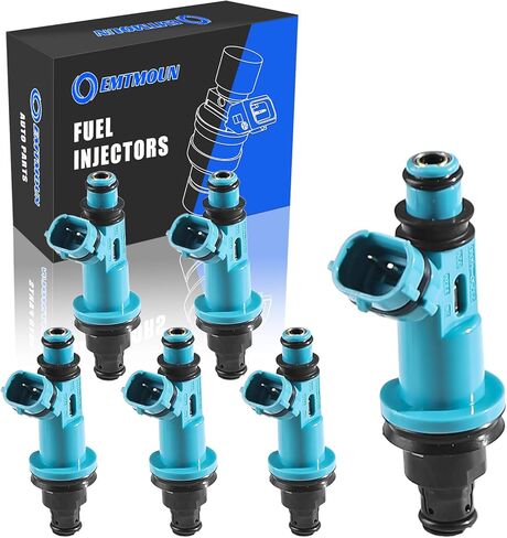 Set of 8 Fuel Injectors Fits for Ford, Lincoln, Mercury Vehicles - 4.6L 5.0L 5.4L 5.8L - E150, E250, E350, F150, F250, F350, Mustang - Replace Part#0280150943, 0280150939, 0280150909 in Kuwait