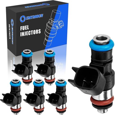 Set of 8 Fuel Injectors Fits for Ford, Lincoln, Mercury Vehicles - 4.6L 5.0L 5.4L 5.8L - E150, E250, E350, F150, F250, F350, Mustang - Replace Part#0280150943, 0280150939, 0280150909 in Kuwait