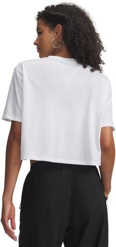 Under Armour Women's Wordmark Cropped Shorts Sleeve T Shirt in Saudi Arabia