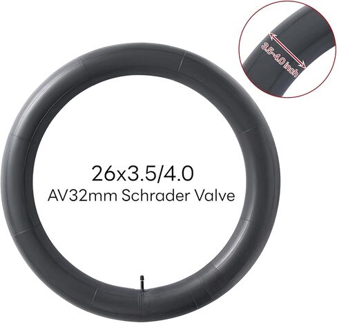 26x3.5 26x4.0 Fat E-Bike Tubes 26" Replacement Fat Bicycle Inner Tubes (2 Pcs) Reliable 26 x 3.5-4.0 Bike Inner Tubes AV32mm Schrader Valve for Road/Mountain/Electric Cycling Scenarios in Saudi Arabia