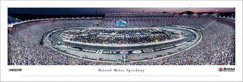 Bristol Motor Speedway Night Race - Unframed 40 x 13.5 NASCAR Poster by Blakeway Panoramas in Saudi Arabia