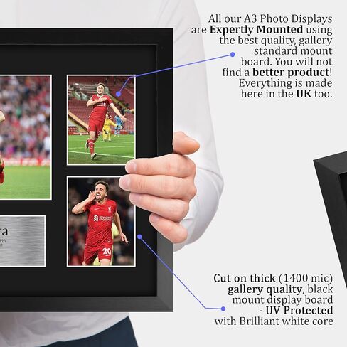 HWC Trading Diogo Jota Liverpool 16 x 12 inch (A3) Printed Gifts Signed Autograph Picture for Football Fans and Supporters - 16" x 12" Framed in Saudi Arabia