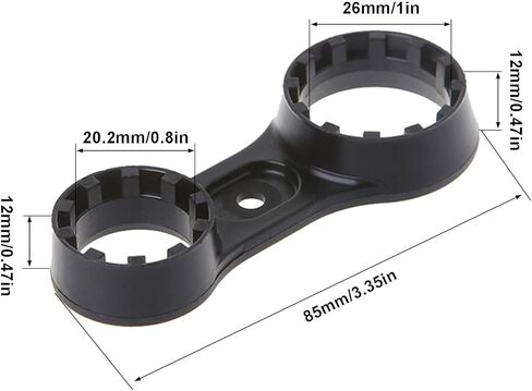 Ragyzity Bicycle Fork Wrench for Suntour XCM XCR XCT, Double Head Front Fork Repair Spanner Bicycle Wrench, Bike Suspension Cap Removal and Installation forks Spanner Tools in Kuwait