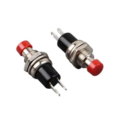 5/20 قطعة مفتاح زر الضغط، 7 مم مؤقت PBS-110 مفتوح عادة بدون NC اضغط على مفتاح إعادة الضبط للتشغيل والإيقاف (PBS-111 NC أبيض، 5 قطع) in Kuwait