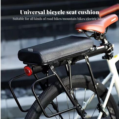 Rear Bike Seat Thickened Waterproof Bicycle Rear Seat Cushion PU Material Rear Seat Cushion Improves Riding Comfort in Kuwait