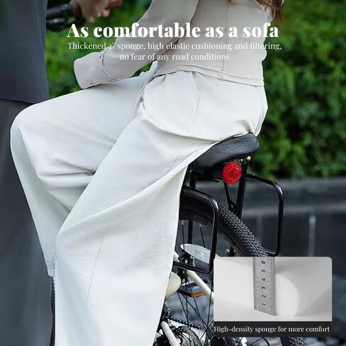 Rear Bike Seat Thickened Waterproof Bicycle Rear Seat Cushion PU Material Rear Seat Cushion Improves Riding Comfort in Kuwait