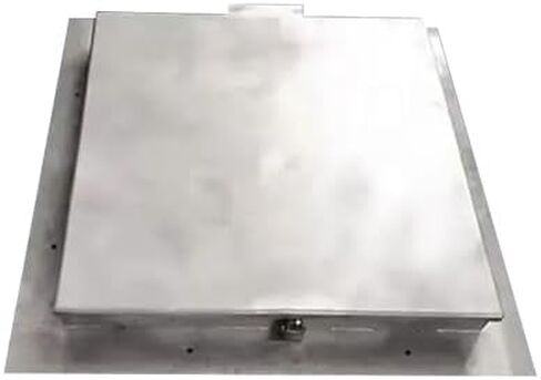 Stainless Steel Lockable Manhole Cover with Bolted Frame Heavy-Duty Anti-Theft Design (Square 60cm/24in) - Ideal for Durable Drainage Solutions in Saudi Arabia