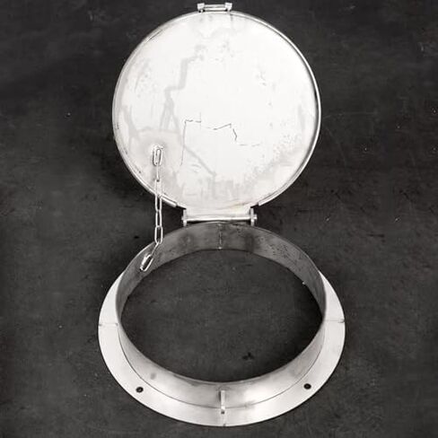 Stainless Steel Lockable Manhole Cover with Bolted Frame Heavy-Duty Anti-Theft Design (Square 60cm/24in) - Ideal for Durable Drainage Solutions in Saudi Arabia