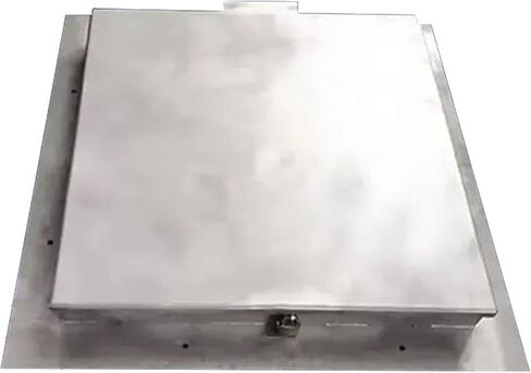 Stainless Steel Lockable Manhole Cover with Bolted Frame Heavy-Duty Anti-Theft Design (Square 60cm/24in) - Ideal for Durable Drainage Solutions in Saudi Arabia