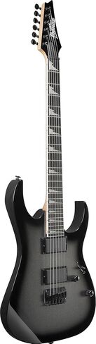 Ibanez GRG121DX RG Gio Electric Guitar - Metallic Gray Sunburst Bundle with Amp, Gig Bag, Tuner, Instrument Cable, Picks, Austin Bazaar Instructional DVD, and Polishing Cloth in Saudi Arabia