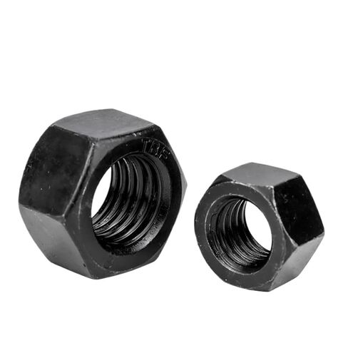 Black Hexagon nut M2 M2.5 M3 M4 M5 M6 M8 M10 M12 M14 M16 M18 M20 M22 M24 M27(M12 5pcs) in Saudi Arabia