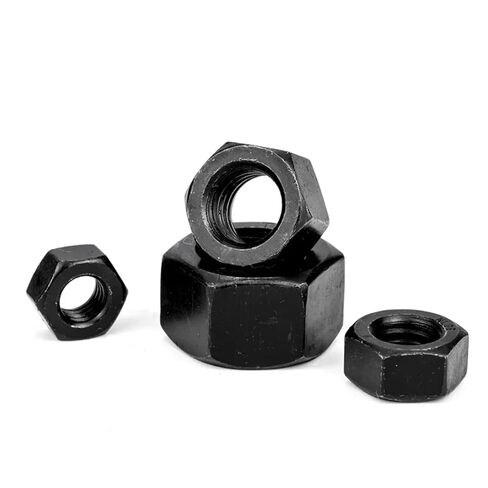 Black Hexagon nut M2 M2.5 M3 M4 M5 M6 M8 M10 M12 M14 M16 M18 M20 M22 M24 M27(M12 5pcs) in Saudi Arabia