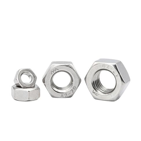 1-55 Pieces Metric Left Thread Hexagon Nuts M4 M5 M6 M8 M10 M12 M14 M16 M18 M20 M24 Stainless Steel DIN934(M12 5pcs) in Saudi Arabia