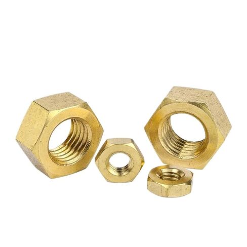 Brass Hexagon nut M1.6 M2 M2.5 M3 M3.5 M4 M5 M6 M8 M10 M12 M14 M16DIN934(M3.5 20pcs) in Saudi Arabia