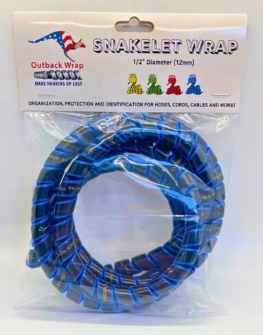 غلاف Outback - واقي إدارة الخراطيم الهيدروليكية ولفائف الثعبان وأغطية وضع العلامات لمعدات الزراعة والجرارات والحصادات والمزارعين والرشاشات بقطر 12 مم - 5 أقدام (أخضر) in Kuwait