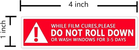 500 Pcs Do Not Roll Down Warning Labels,Windows Film Attention Caution Stickers for Car Window Switch Tape Warning,4x1 Inches,Roll in Saudi Arabia