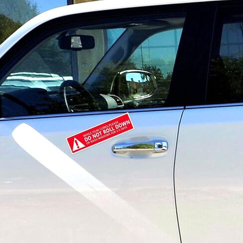500 Pcs Do Not Roll Down Warning Labels,Windows Film Attention Caution Stickers for Car Window Switch Tape Warning,4x1 Inches,Roll in Saudi Arabia