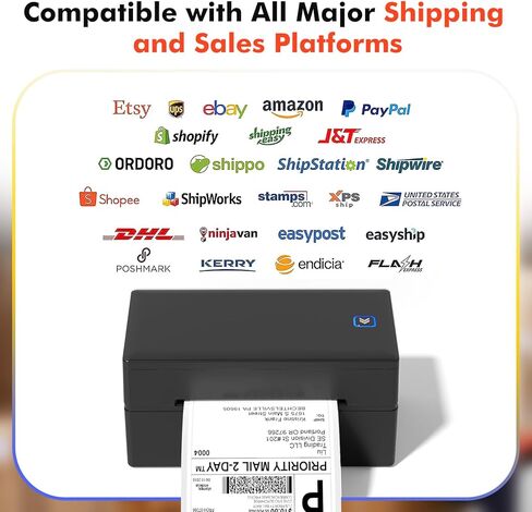 ملصق شحن حراري مقاس 4x6 بوصة 500 قطعة، ملصقات حرارية متوافقة مع MUNBYN وNelko وJADENS وRollo وBrother وZebra ومعظم الطابعات الحرارية، درجة تجارية in Kuwait