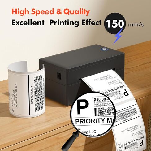 ملصق شحن حراري مقاس 4x6 بوصة 500 قطعة، ملصقات حرارية متوافقة مع MUNBYN وNelko وJADENS وRollo وBrother وZebra ومعظم الطابعات الحرارية، درجة تجارية in Kuwait