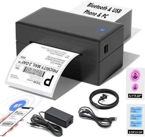 ملصق شحن حراري مقاس 4x6 بوصة 500 قطعة، ملصقات حرارية متوافقة مع MUNBYN وNelko وJADENS وRollo وBrother وZebra ومعظم الطابعات الحرارية، درجة تجارية in Kuwait