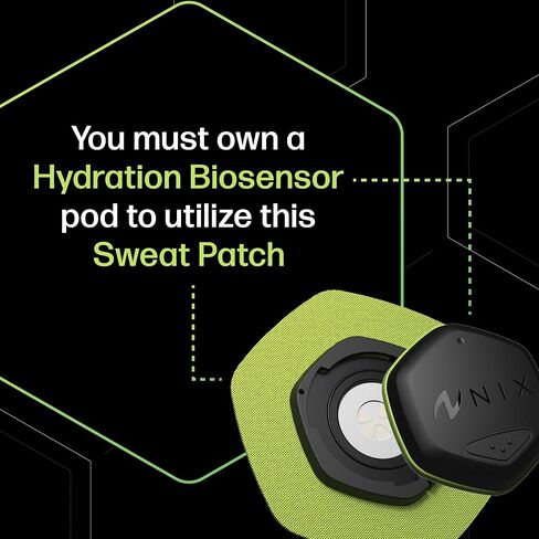 عبوات إعادة تعبئة رقعة العرق من نيكس - 4 رقع ترطيب تستخدم مرة واحدة قابلة لإعادة الاستخدام، وقابلة لإعادة الشحن، وتتبع السوائل، والكهارل، وفقدان الصوديوم، وغير غازية، وملحق اللياقة البدنية اللاصق فقط للرياضيين والتدريب in Kuwait