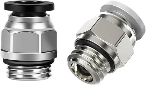 1/10/20 Pcs Quick Connect PC BSPP Fitting 4/6/8/10/12mm Tube with G1/8 G1/4 G3/8(PC8-G01,20 PCS) in Saudi Arabia