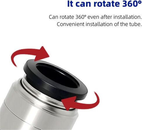 1/10/20 Pcs Quick Connect PC BSPP Fitting 4/6/8/10/12mm Tube with G1/8 G1/4 G3/8(PC8-G01,20 PCS) in Saudi Arabia